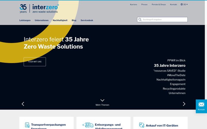 Screenshot of interseroh.de