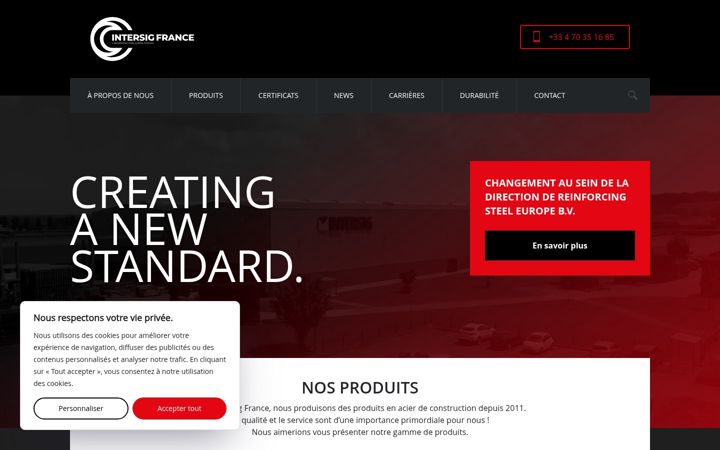 Screenshot of intersigfrance.fr