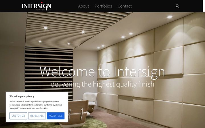 Screenshot of intersign.co.uk