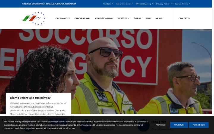 Screenshot of intersos.it