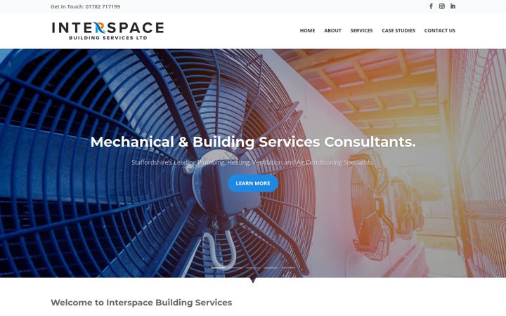Screenshot of interspacebuildingservices.com