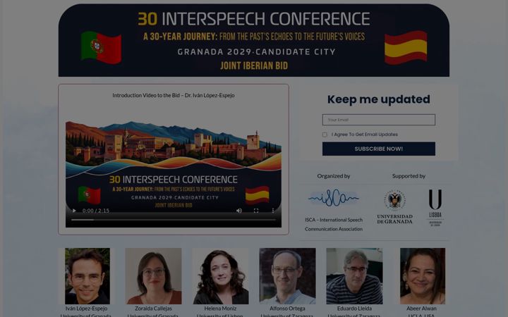 Screenshot of interspeech-granada2029.com