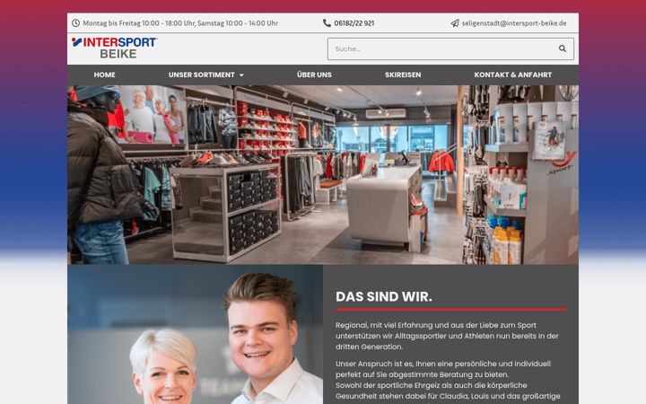 Screenshot of intersport-beike.de