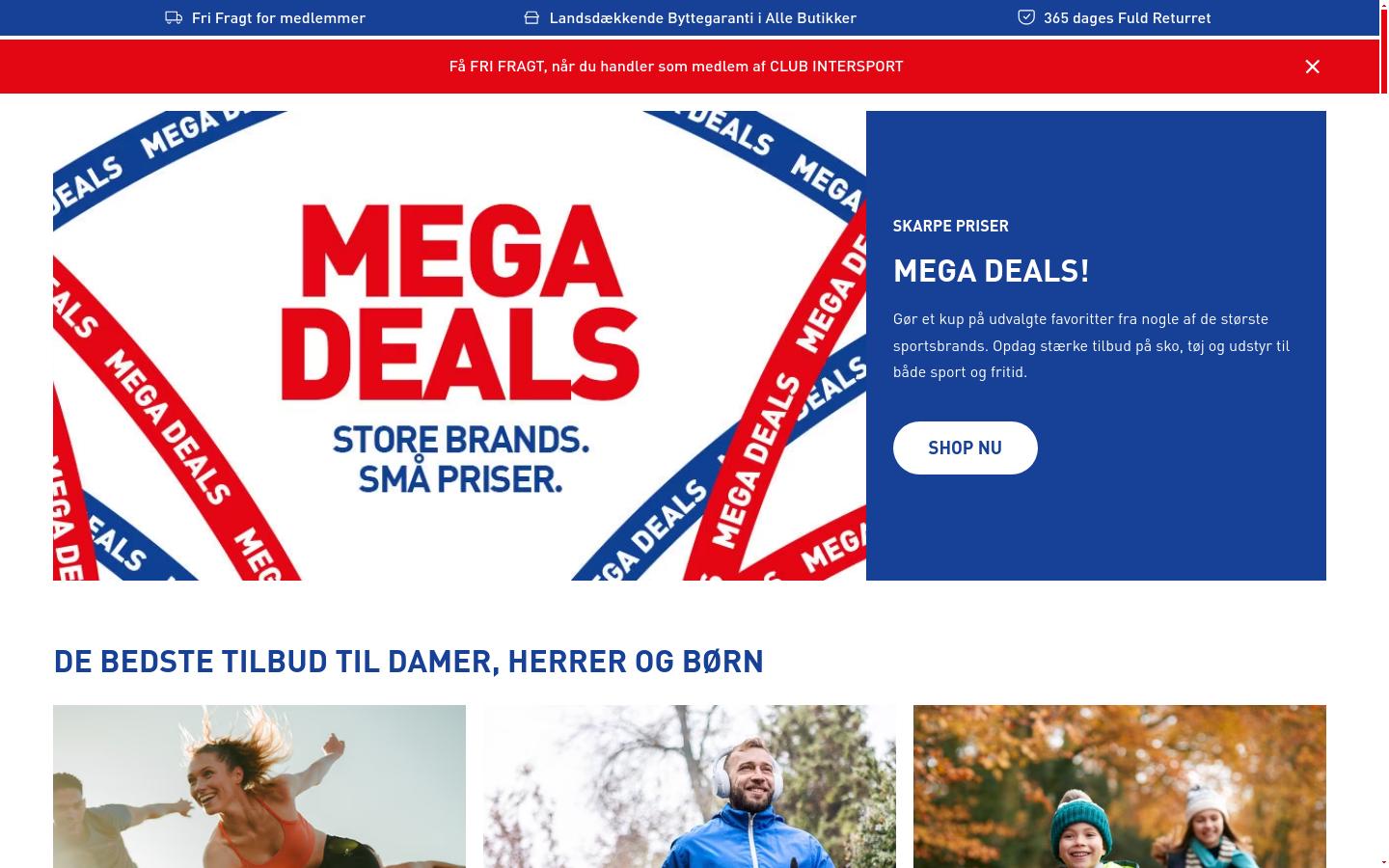 Screenshot of intersport.dk