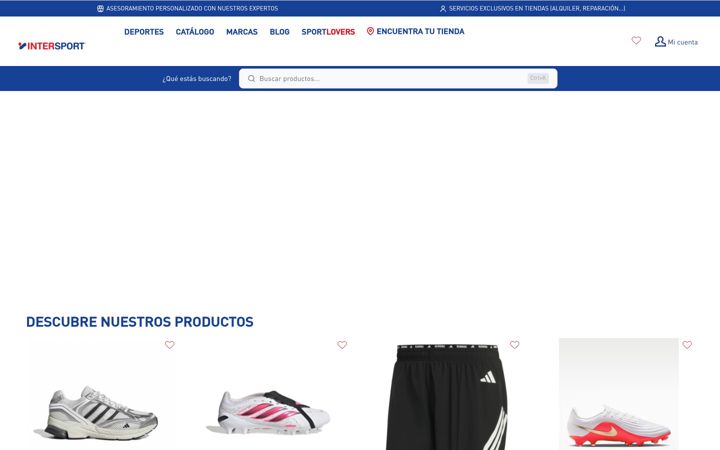 Screenshot of intersport.es