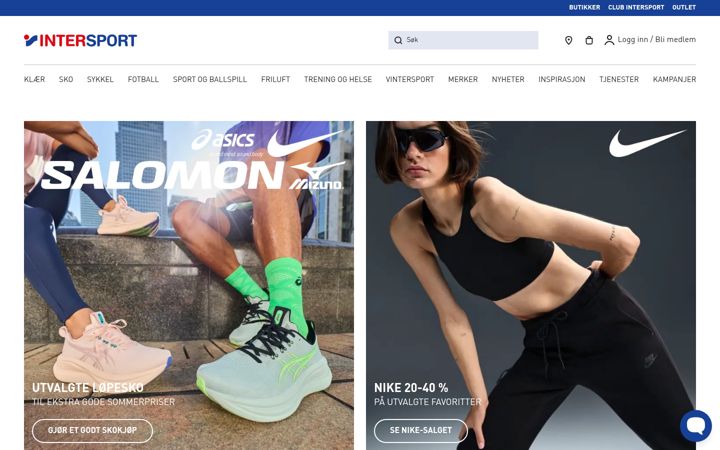Screenshot of intersport.no