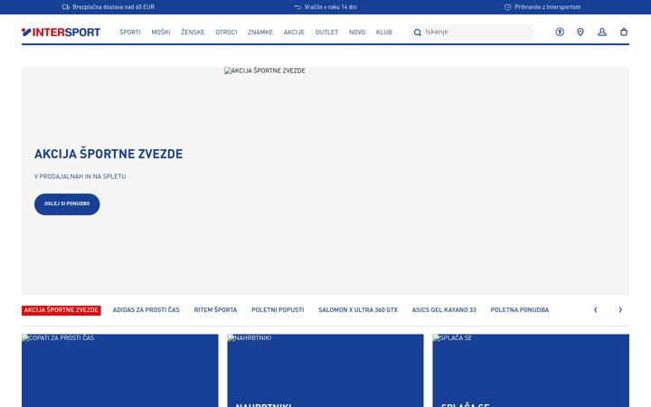 Screenshot ta' intersport.si