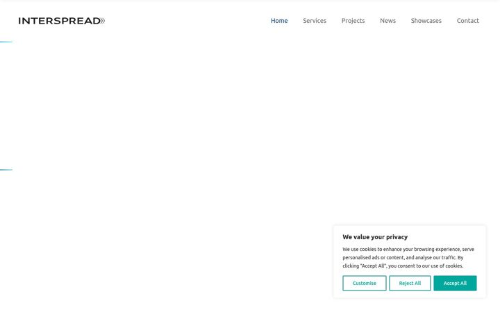 Screenshot of interspread.com