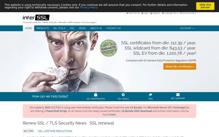 Screenshot of interssl.com