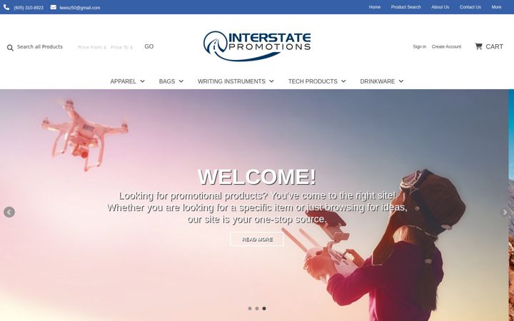 Screenshot of interstatepromo.com