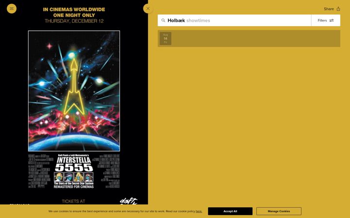 Screenshot of interstella5555film.com