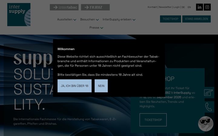 Screenshot of intersupply.de