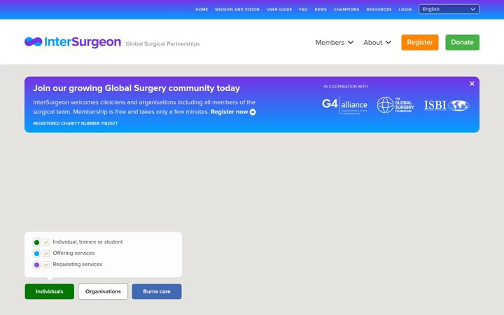 Screenshot of intersurgeon.org