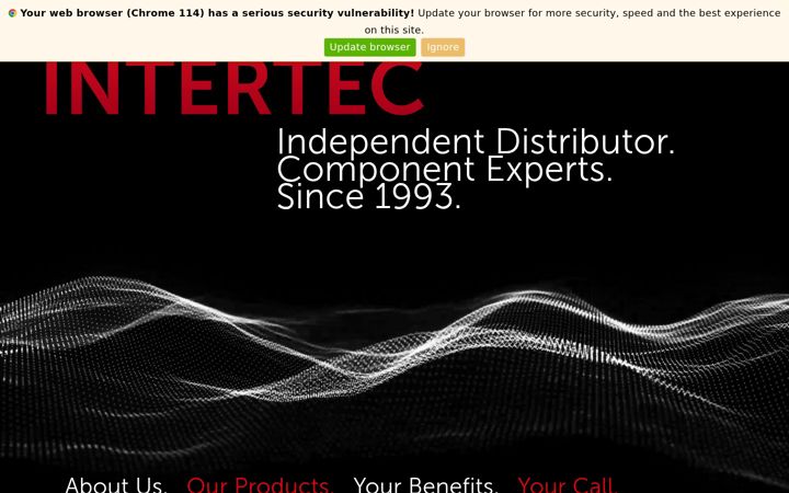 Screenshot of intertec-components.de