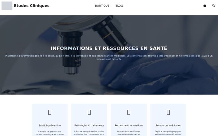 Screenshot of intertek-etudescliniques.com