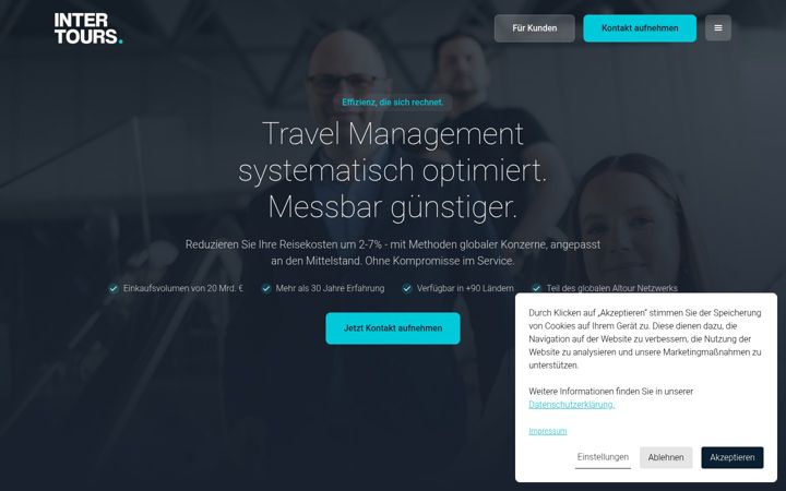Screenshot of intertours.de