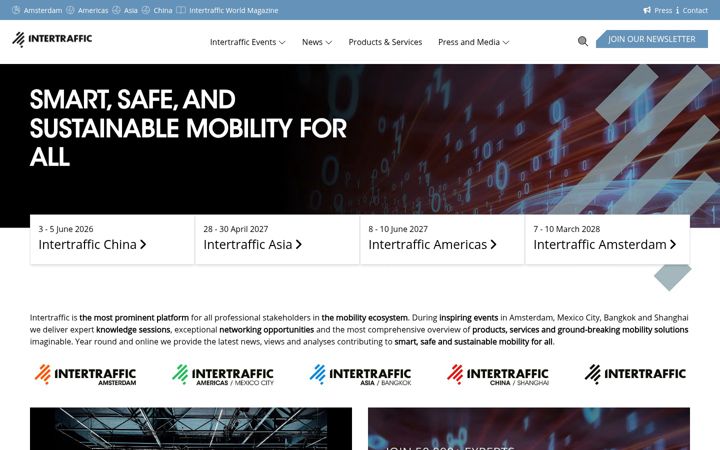 Screenshot of intertraffic.com