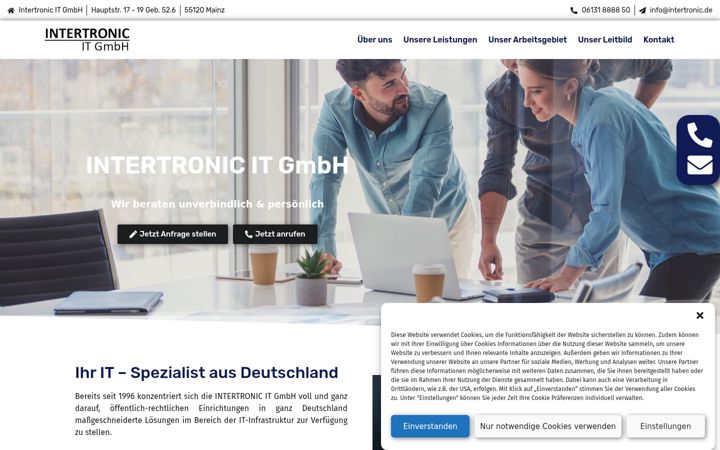 Screenshot of intertronic-it.de
