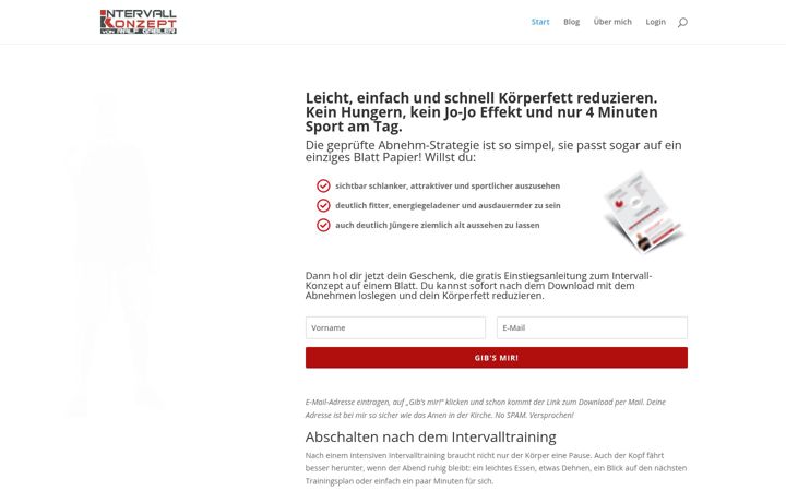 Screenshot of intervall-konzept.de