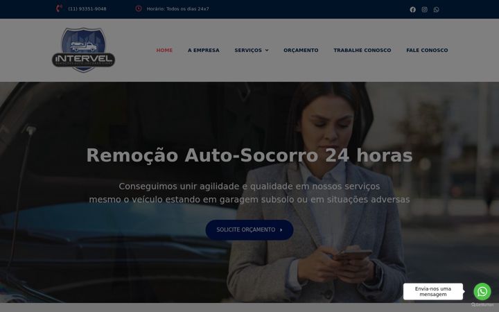 Screenshot of intervelguinchos.com.br