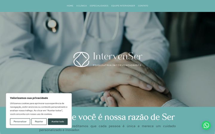 Screenshot of intervenser.com.br