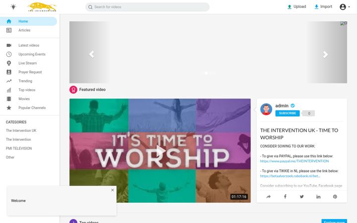 Screenshot of interventionuk.com