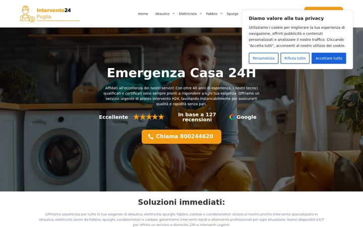 Screenshot of intervento24-puglia.it