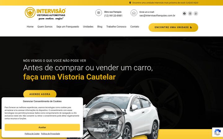Screenshot of intervisaovistorias.com