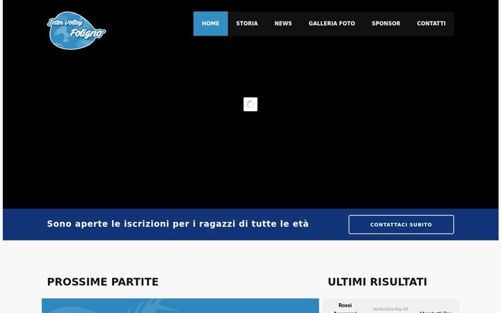 Screenshot of intervolleyfoligno.it