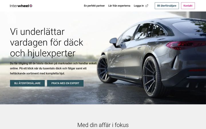 Screenshot of interwheel.se