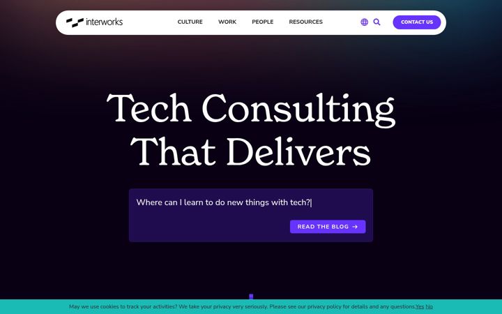 Screenshot of interworks.com