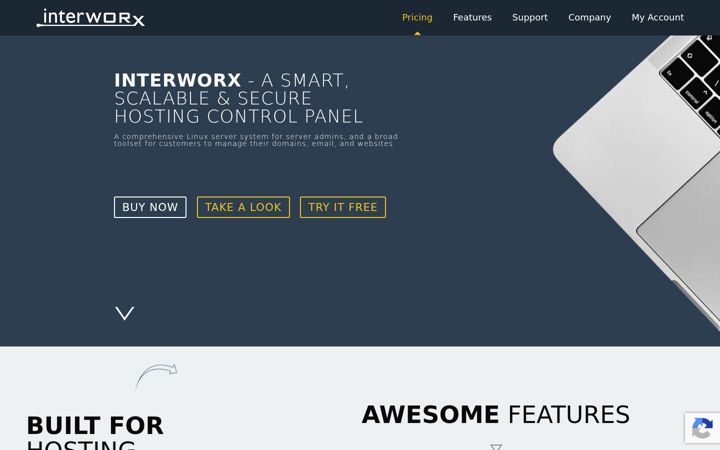 Screenshot of interworx.com