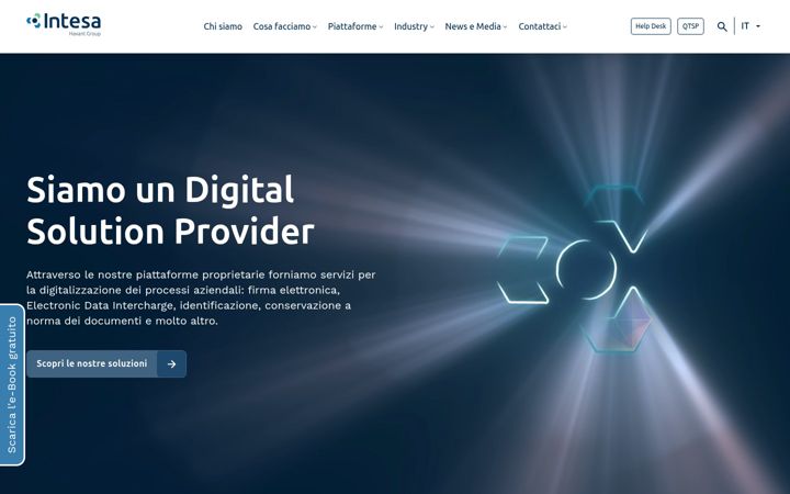 Screenshot of intesa.it