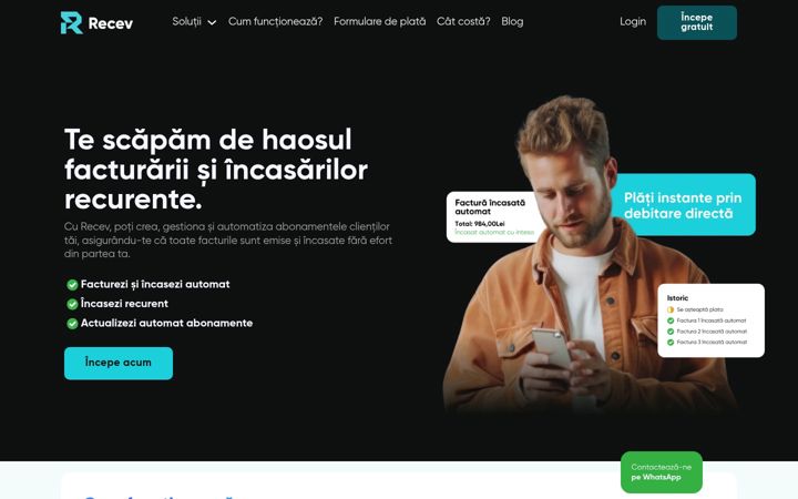 Screenshot of inteso.ro