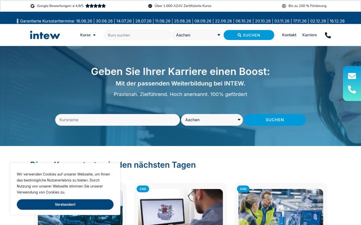 Screenshot of intew.de