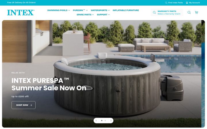 Screenshot of intexwetset.co.uk
