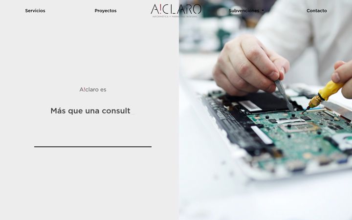 Screenshot of intheaclaro.com