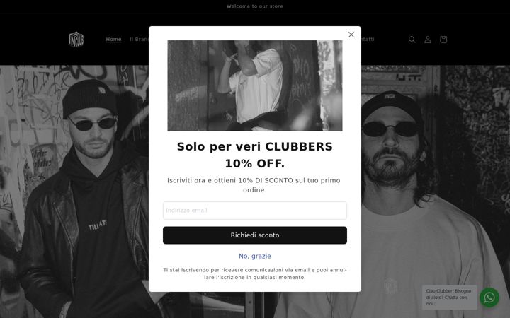 Screenshot of intheclubbrand.com