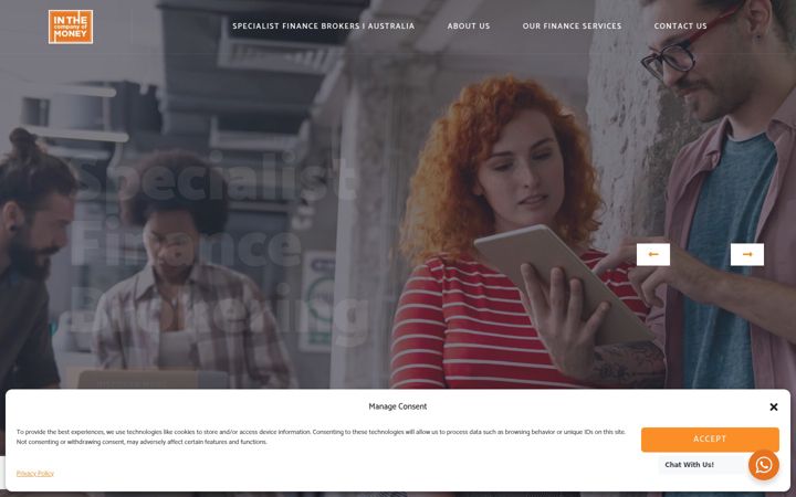 Screenshot of inthecompanyofmoney.com.au