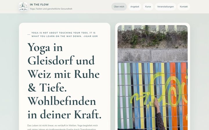 Screenshot of intheflow.at