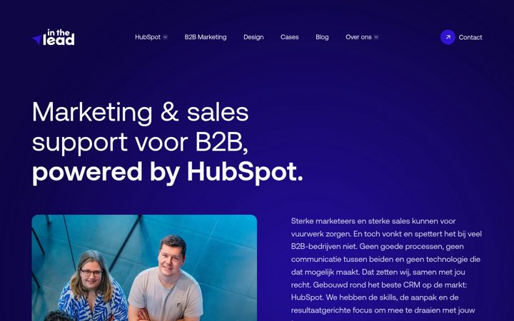 Screenshot of inthelead.be