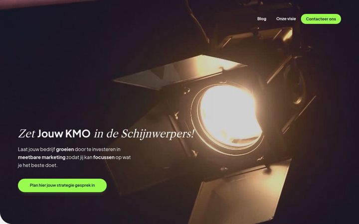 Screenshot of inthelimelight.be