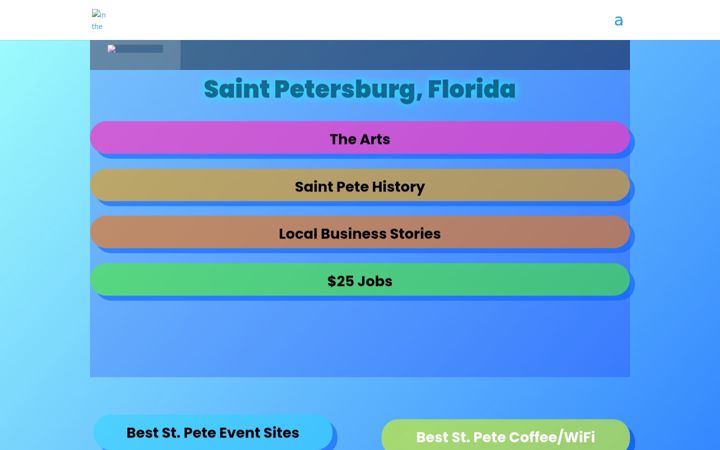 Screenshot of inthepete.com
