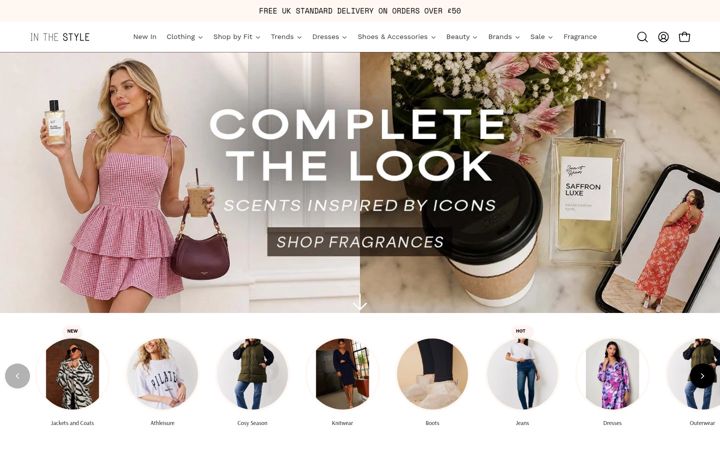 Screenshot of inthestyle.com