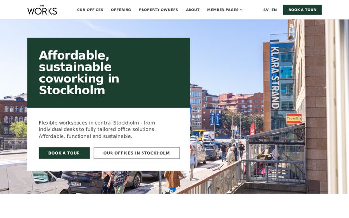 Screenshot of intheworks.se