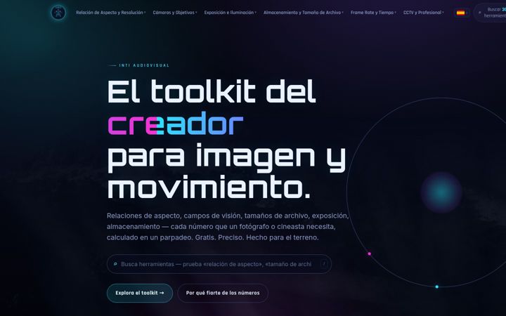 Screenshot of intiaudiovisual.com