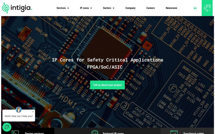 Screenshot of intigia.com
