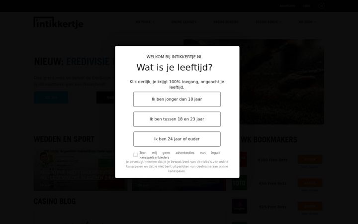Screenshot of intikkertje.nl