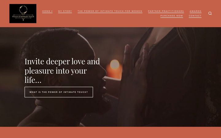 Screenshot of intimacybytouch.com