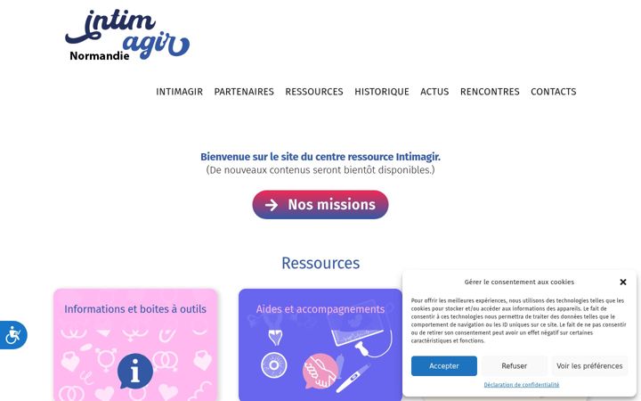 Screenshot of intimagir-normandie.fr